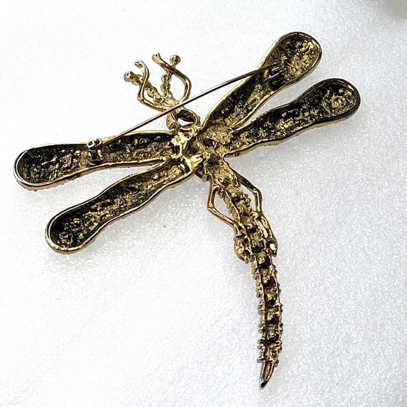 Large Dragonfly Statement Brooch - Picture 5 of 14